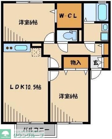グリーンコート弐番館の物件間取画像